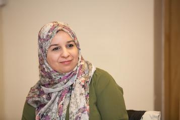 woman smiling