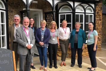 Healthwatch visit team outside St Andrew's Carers Centre