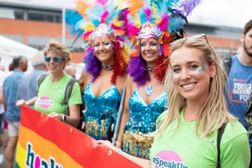 Volunteers at Pride