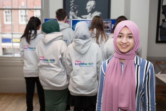 Young Healthwatch Northamptonshire at event